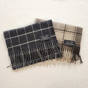 Pair Cashmere Blend | Wool & Cashmere Blend Plaid Scarves ❄️